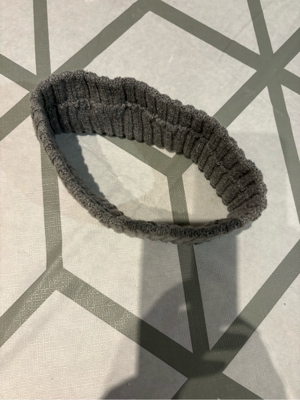 3/15$ gray Knit Stretch Headband for Women